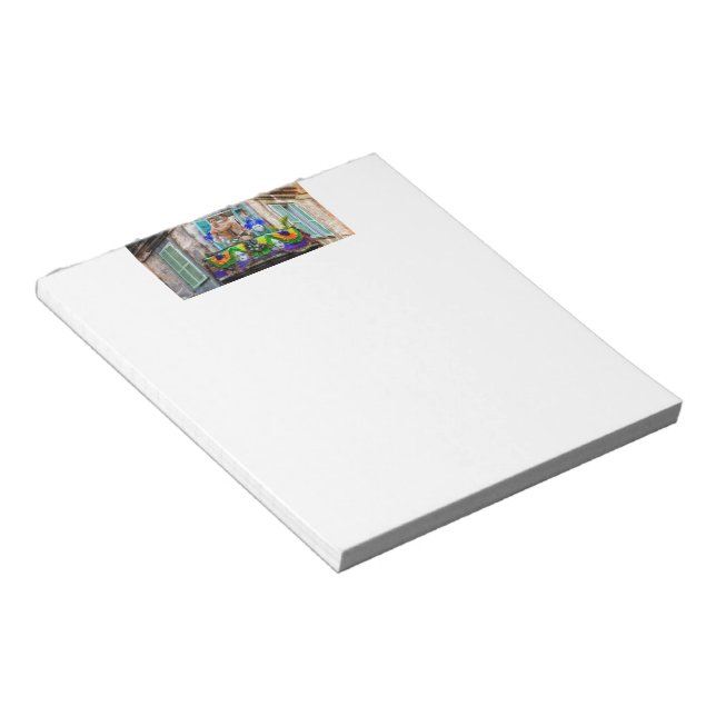 SlipperyJoes Mardi Gras masks pärlor dekorations Anteckningsblock (Vinklad)