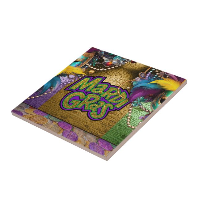 SlipperyJoe's Mardi Gras-Temed Graphics doubloons Kakelplatta (Sidan)