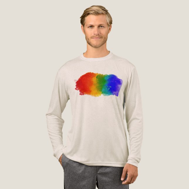 SlipperyJoe's modern pride splatter energy and col T Shirt (Hel framsida)