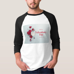 SlipperyJoes moderna Alla hjärtans dag-layoutkonst T Shirt