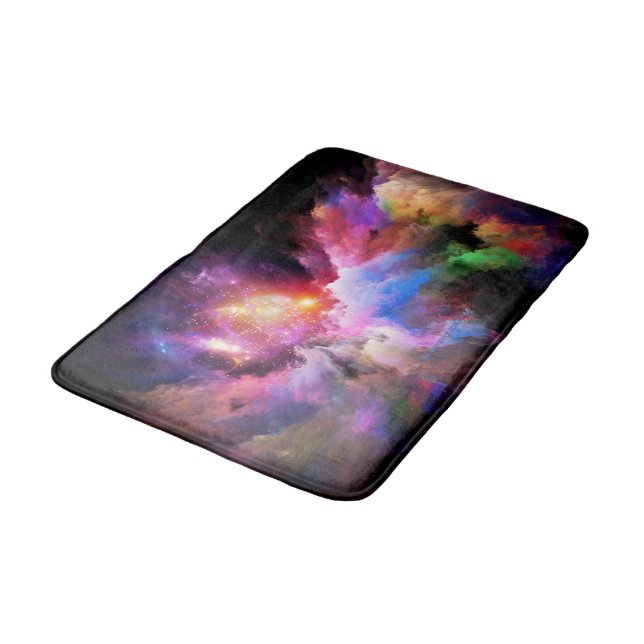 SlipperyJoe's molngrafik abstrakt vibrant surm Badrumsmatta (Vinklad)