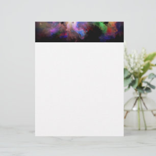 SlipperyJoe's molngrafik abstrakt vibrant surm Brevhuvud