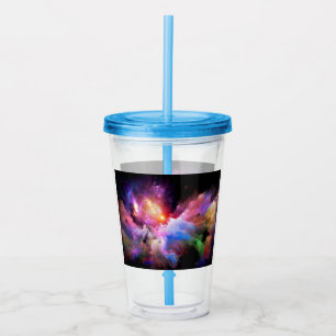 SlipperyJoes molnkonst abstrakt livfull surrealist Take Away Mugg