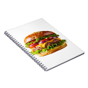 SlipperyJoe's mousserande staplade hamburgare thic Anteckningsbok