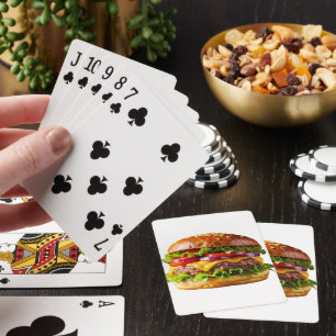 SlipperyJoe's mousserande staplade hamburgare thic Casinokort