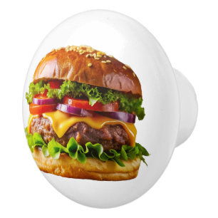 SlipperyJoe's mousserande staplade hamburgare thic Knopp