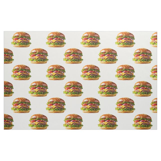 SlipperyJoe's mousserande staplade hamburgare thic Tyg (Yard)