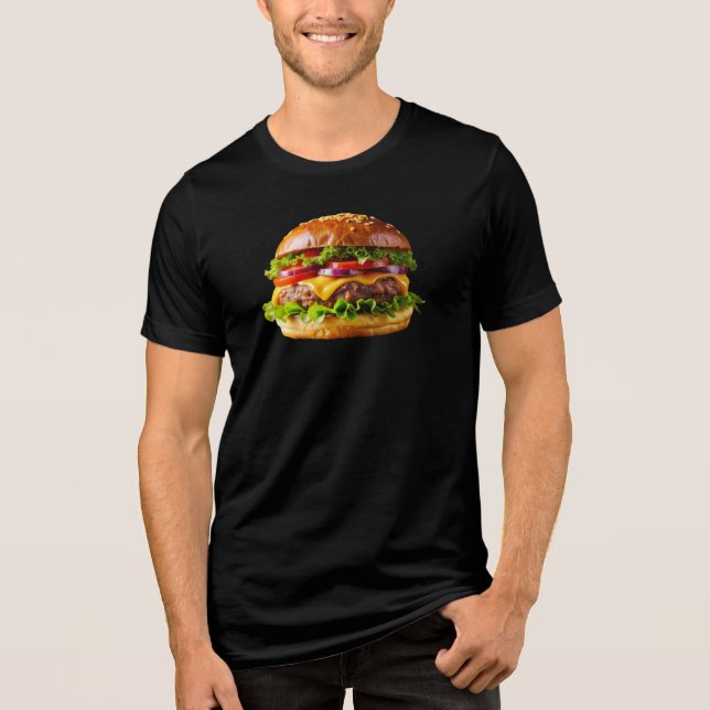 SlipperyJoe's mouthwatering cheeseburger crispy ba T Shirt (Framsida)