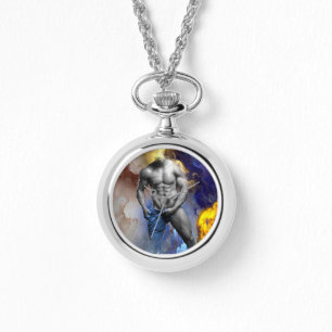 SlipperyJoe's muskulära kroppsfysik steamy shirtle Armbandsur