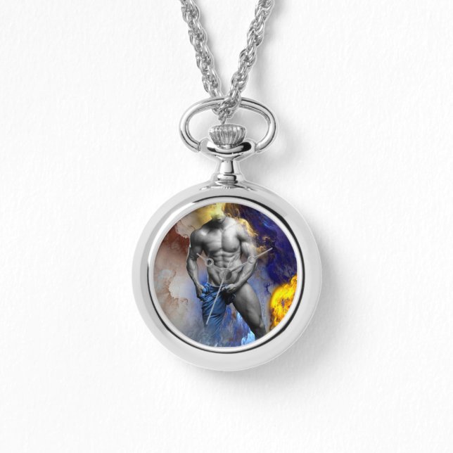 SlipperyJoe's muskulära kroppsfysik steamy shirtle Armbandsur (Framsida)