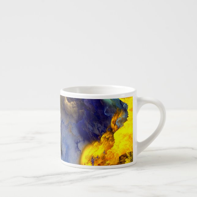 SlipperyJoe's muskulära kroppsfysik steamy shirtle Espressomugg (Höger)