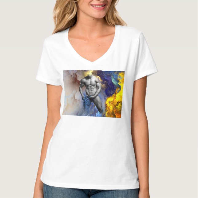 SlipperyJoe's muskulära kroppsfysik steamy shirtle T Shirt (Framsida)