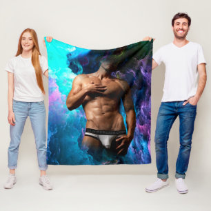 SlipperyJoe's muskulösa man underkläder bulge kosm Fleecefilt