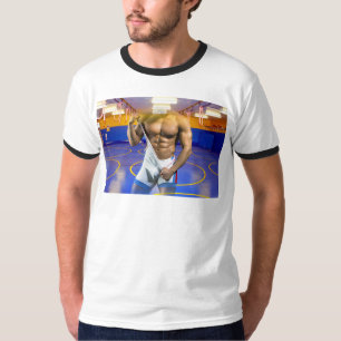 SlipperyJoes muskulösa mansbulle sexpack gym träni T Shirt