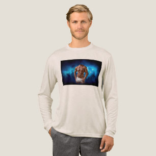 SlipperyJoes muskulösa skäggprydd man utan skjorta T Shirt