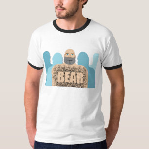 SlipperyJoes muskulösa skalliga björnman stilisera T Shirt