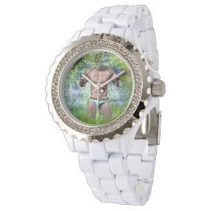 SlipperyJoe's mycket muskulösa vuxna man utan skjo Armbandsur