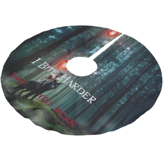 SlipperyJoes mystiska halloween-stil-atmosfär Julgransmatta Borstad Polyester (Vinklad)