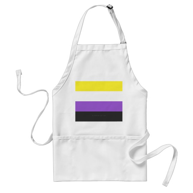 SlipperyJoe's Nonbinary Pride Flagga gay gifts LGB Förkläde (Framsidan)