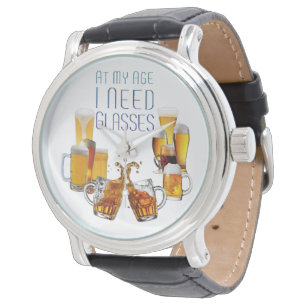 SlipperyJoe's ölglas pilsnerglas kannor Armbandsur