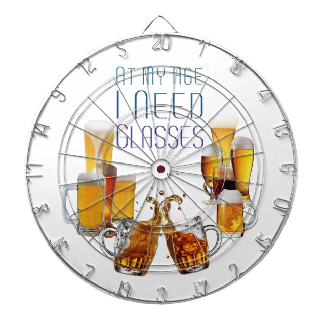 SlipperyJoe's ölglas pilsnerglas kannor  Darttavla (Framsidan)
