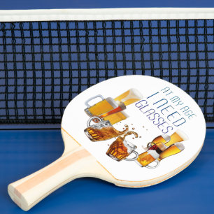 SlipperyJoe's ölglas pilsnerglas kannor Pingisracket