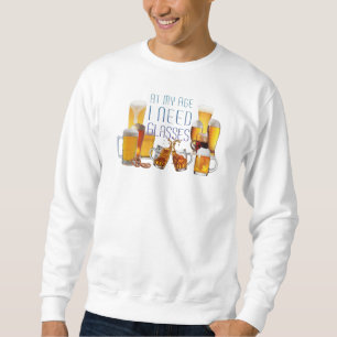 SlipperyJoe's ölglas pilsnerglas muggar Lång Ärmad Tröja