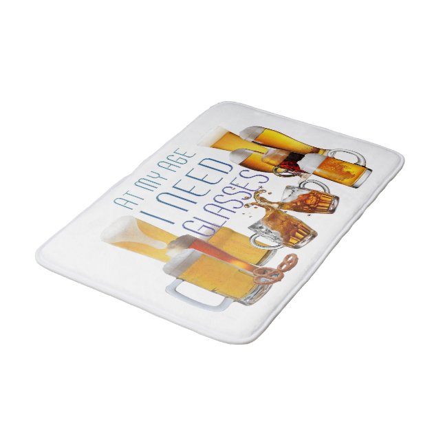 SlipperyJoe's ölglasögonbrödstommar Badrumsmatta (Vinklad)