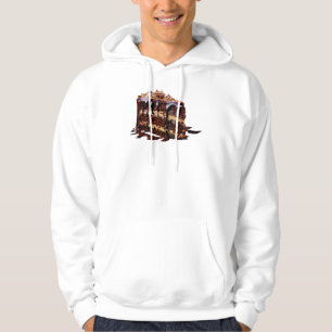 SlipperyJoe's överdådiga flerskikts chokladtårta Hoodie