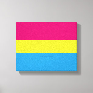 SlipperyJoes pansexual pride flagga gender-blind p Canvastryck