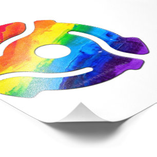 SlipperyJoes plastadapter för 45 varv/min Fototryck