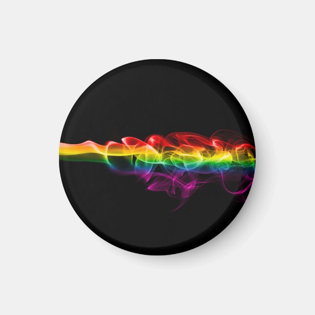 SlipperyJoes plym av regnbågsenergiångor fångades Magnet (Framsidan)