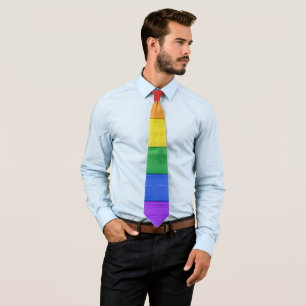 SlipperyJoe's pride flagga regnbåge färg cel Slips