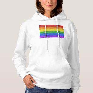 SlipperyJoes pride flagga vågrät regnbåge T Shirt