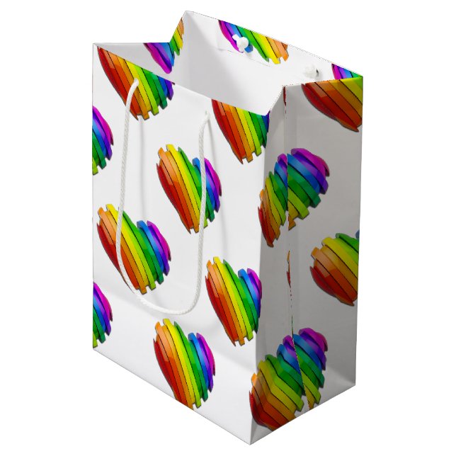 SlipperyJoes pride hjärtform många horizonta (Framsidan Vinklad)