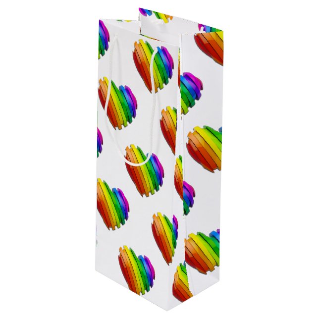 SlipperyJoes pride hjärtform många horizonta (Framsidan Vinklad)