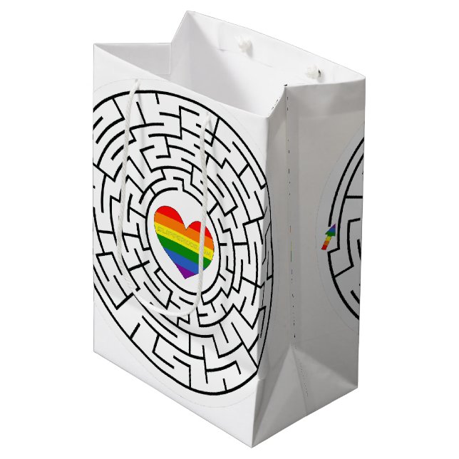 SlipperyJoe's pride maze hjärtpilspollabyri (Framsidan Vinklad)