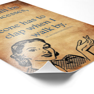 SlipperyJoe's Princess klap som går roligt 50-tale Fototryck