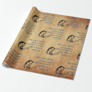 SlipperyJoe's prinsessor applåder vintage affisch Presentpapper
