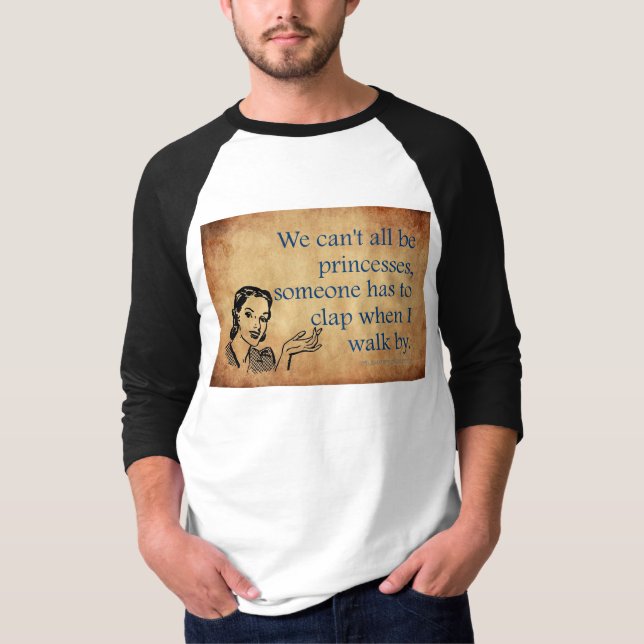 SlipperyJoe's prinsessor applåderar vintage affisc T Shirt (Framsida)