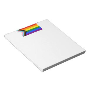 SlipperyJoe's Progress Pride Flag sex klassiska ho Anteckningsblock