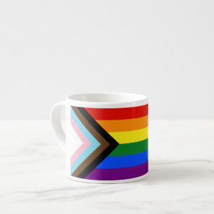 SlipperyJoe's Progress Pride Flag sex klassiska ho Espressomugg
