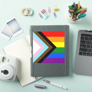 SlipperyJoe's Progress Pride Flag sex klassiska ho Klistermärken
