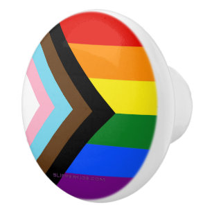 SlipperyJoe's Progress Pride Flag sex klassiska ho Knopp