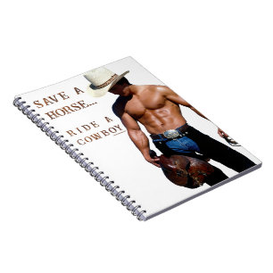 SlipperyJoe's rädda häst rid halm cowboy hatt mus Anteckningsbok