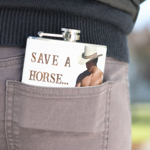 SlipperyJoe's rädda häst rid halm cowboy hatt mus Fickplunta