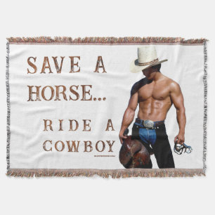 SlipperyJoe's rädda häst rid halm cowboy hatt mus Filt