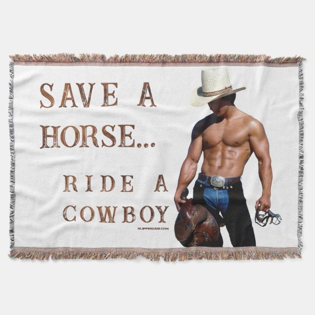 SlipperyJoe's rädda häst rid halm cowboy hatt mus Filt (Framsidan)