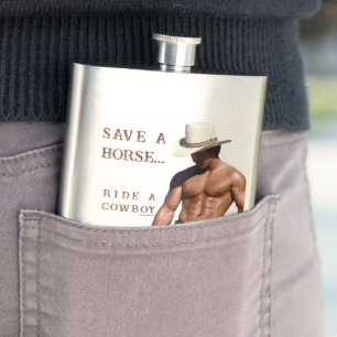SlipperyJoe's rädda häst rid halm cowboyhatt mus Fickplunta