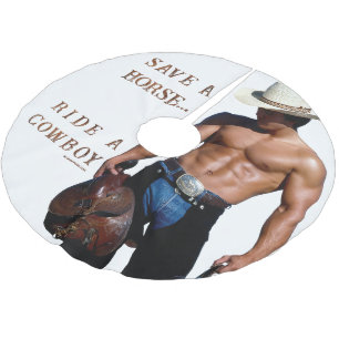 SlipperyJoe's rädda häst rid halm cowboyhatt mus Julgransmatta Borstad Polyester